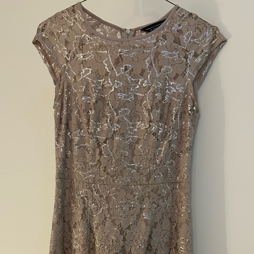 Dorothy Perkins Tan Lace Mini Dress